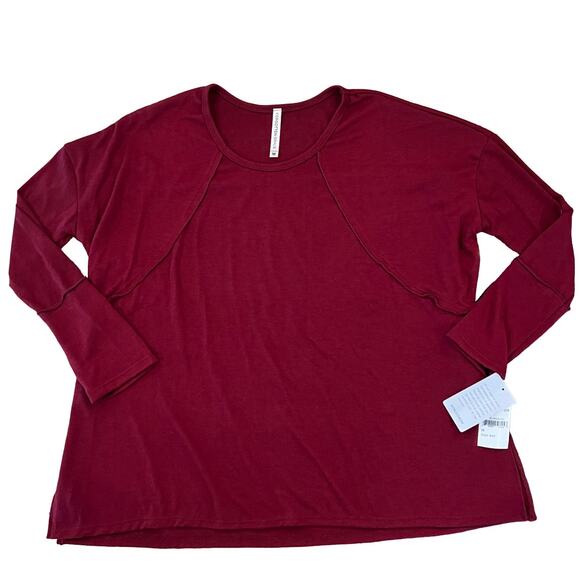 NWT Nordstrom's Forgotten Grace Burgundy/Maroon Knit Top - SIZE M - Picture 3 of 8